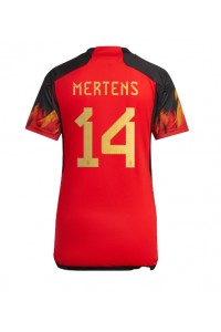 Belgia Dries Mertens #14 Fotballdrakt Hjemme Klær Dame VM 2022 Korte ermer